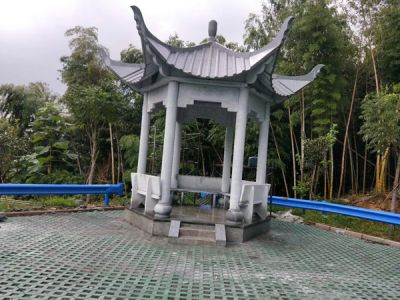 杭州萧山区义桥景观石亭，景观台工程